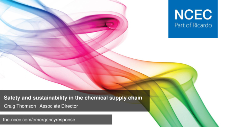 safety and sustainability in the chemical supply chain