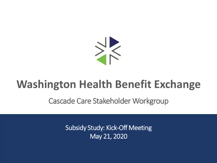 washington health benefit exchange