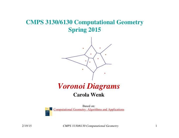 voronoi diagrams