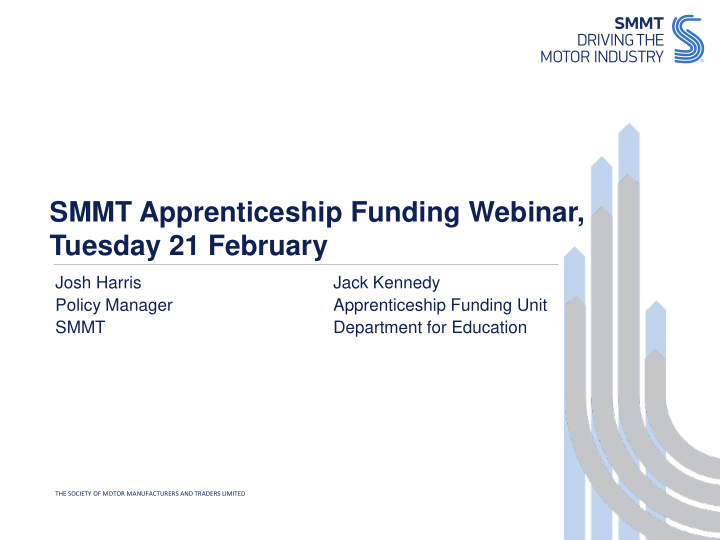 smmt apprenticeship funding webinar tuesday 21 february