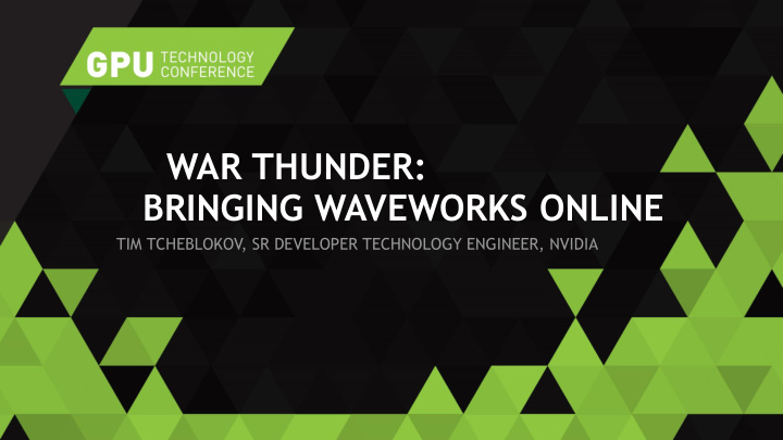 bringing waveworks online