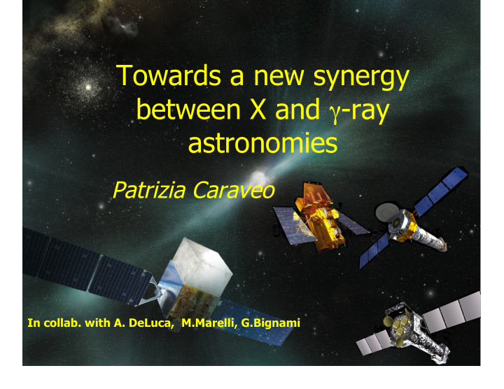 towards a new synergy between x and ray astronomies