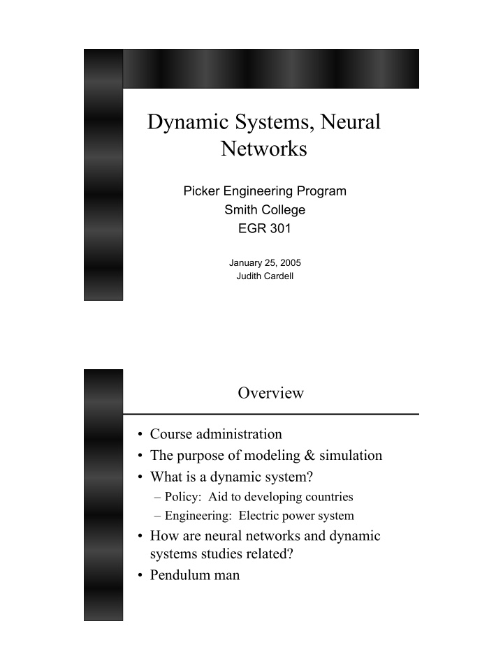 dynamic systems neural networks