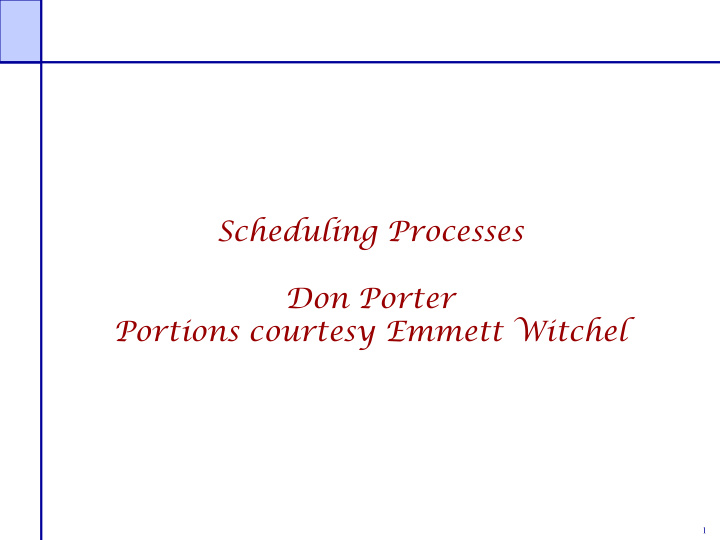 scheduling processes don porter portions courtesy emmett