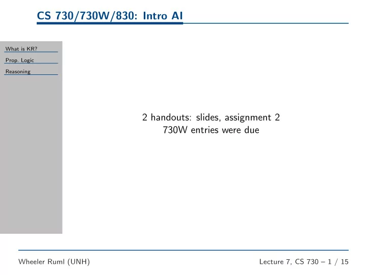 cs 730 730w 830 intro ai