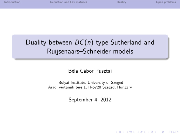 duality between bc n type sutherland and ruijsenaars