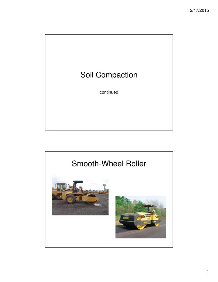 soil compaction