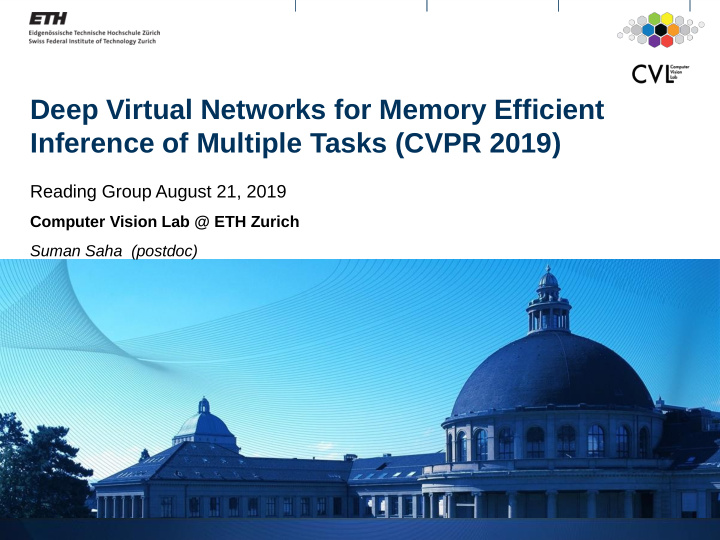deep virtual networks for memory efficient inference of