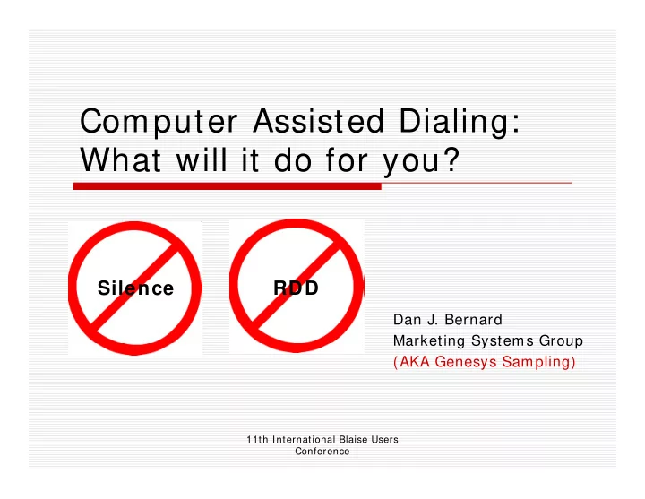 computer assisted dialing what will it do for you what