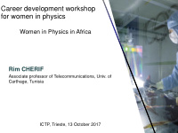 career development workshop for women in physics