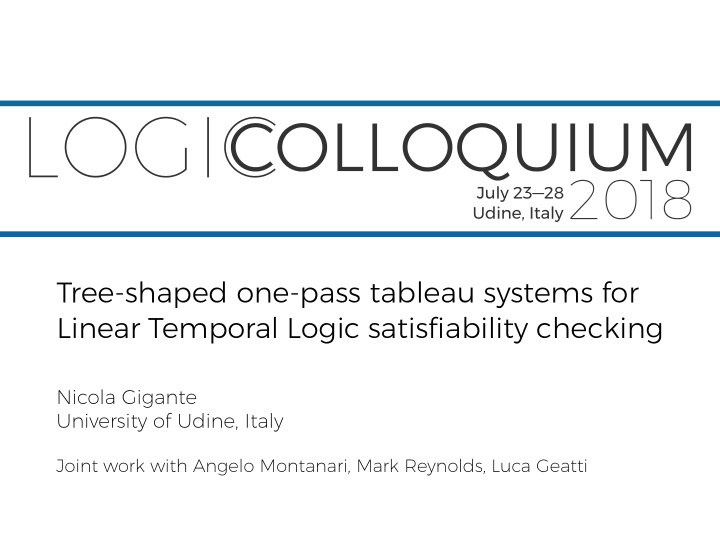 tree shaped one pass tableau systems for linear temporal