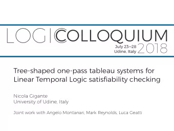 Tree-shaped one-pass tableau systems for  Linear Temporal Logic satisfiability checking  Nicola