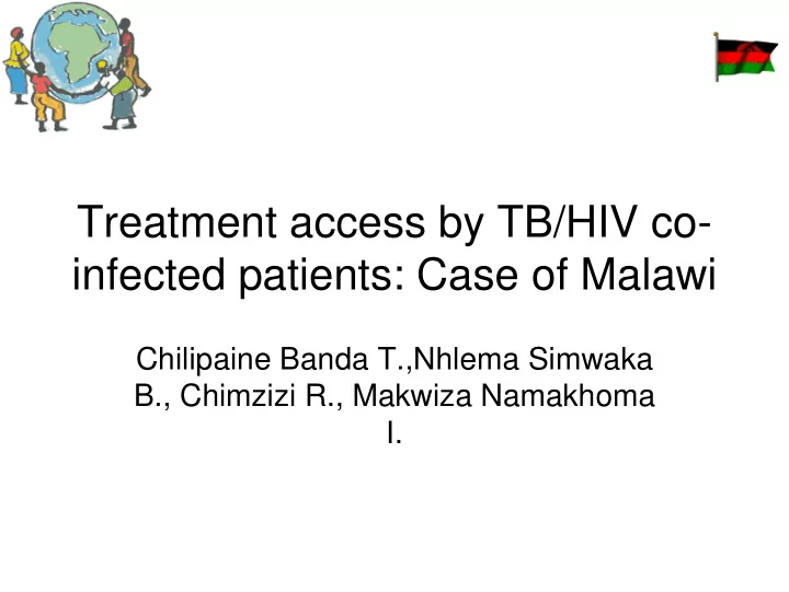 treatment access by tb hiv co infected patients case of