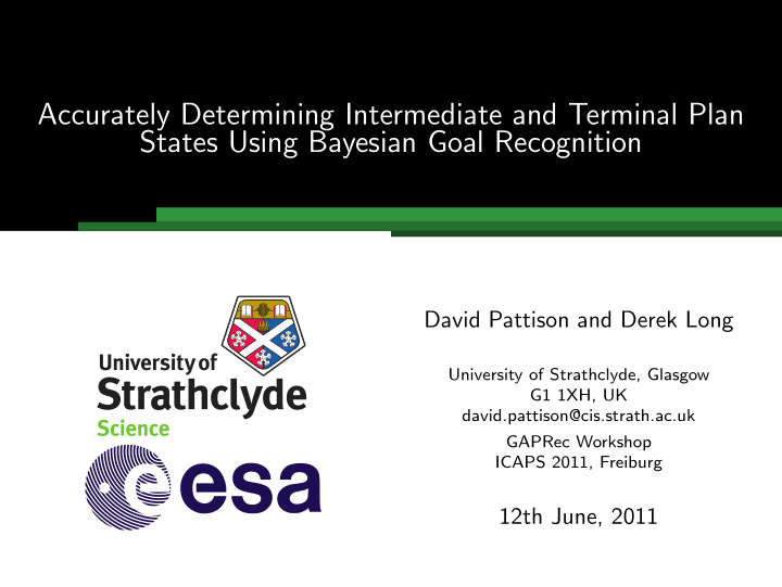 accurately determining intermediate and terminal plan