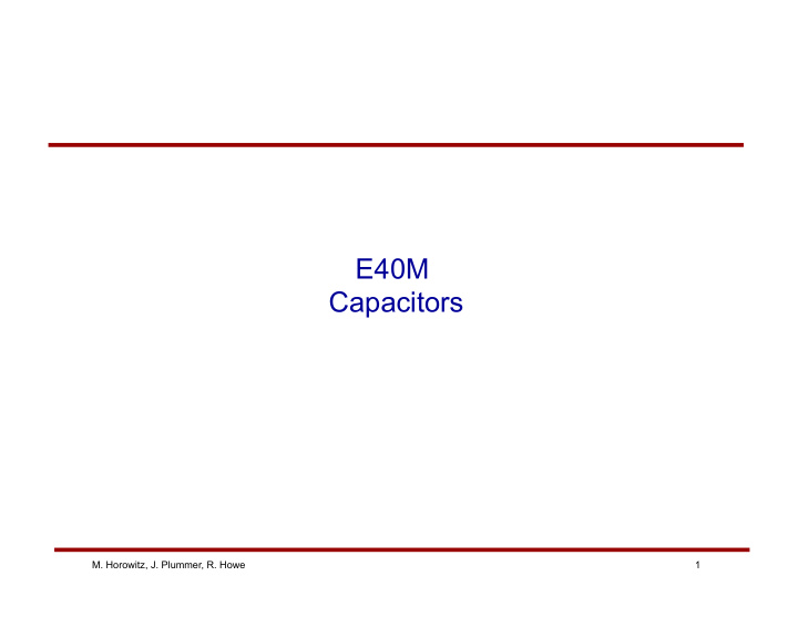 e40m capacitors