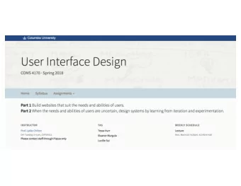 4170 Staff  Prof. Lydia Chilton  Office hours: Tuesdays 3-4 in CEPSR 612  IAs:  Tessa