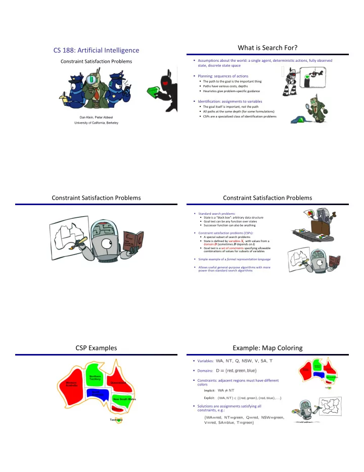 what is search for cs 188 artificial intelligence