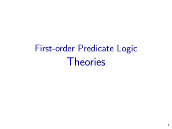 Theories  1  Definitions  Definition  A signature  is a set of predicate and function symbols.  A