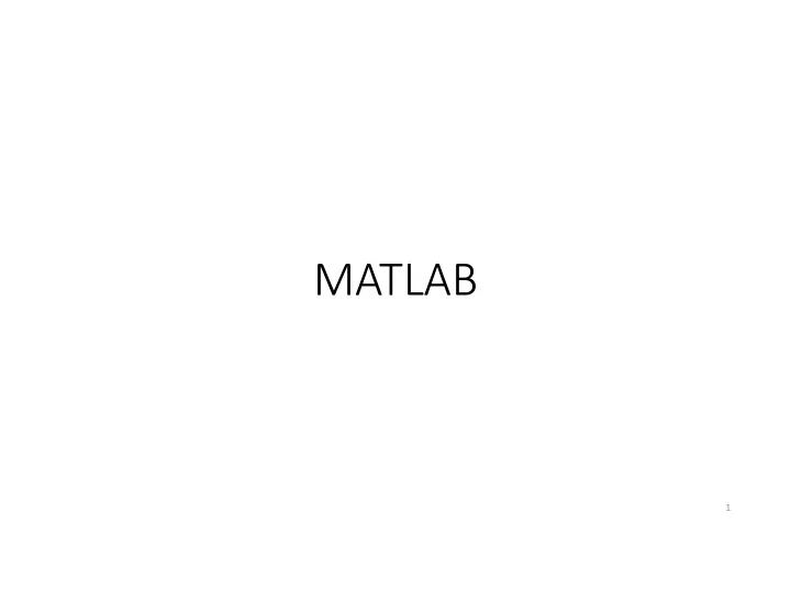 matlab