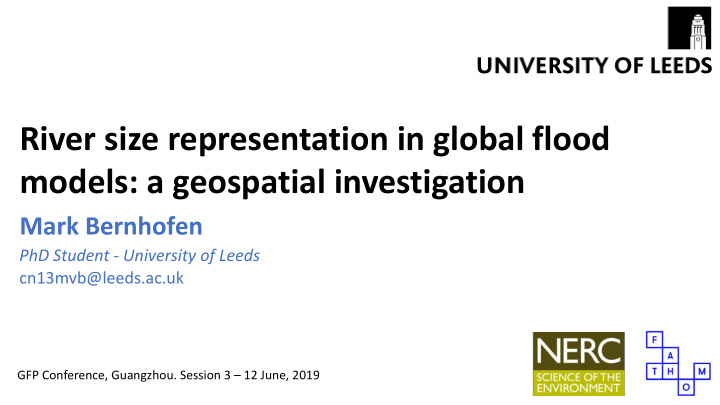 models a geospatial investigation