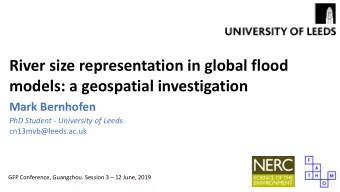 models: a geospatial investigation  Mark Bernhofen  PhD Student - University of Leeds