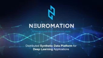 Distributed Synthetic Data Platform for Deep Learning Applications  BITCOIN OR ETHER  AMAZON DEEP