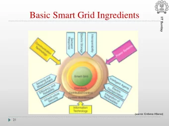 Basic Smart Grid Ingredients  IIT Bombay  (source: Gridwise Alliance)  21  Smart Grid Pyramid  IIT