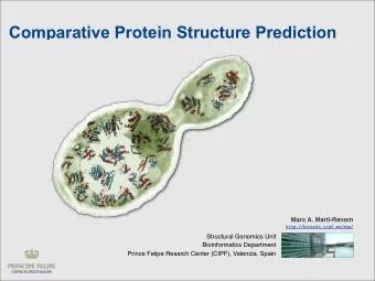 Comparative Protein Structure Prediction  Marc A. Marti-Renom  http://bioinfo.cipf.es/sgu/