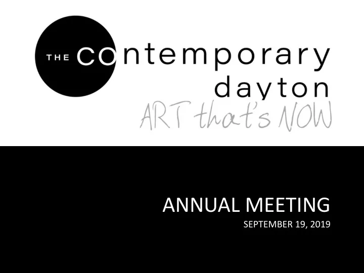 annual meeting
