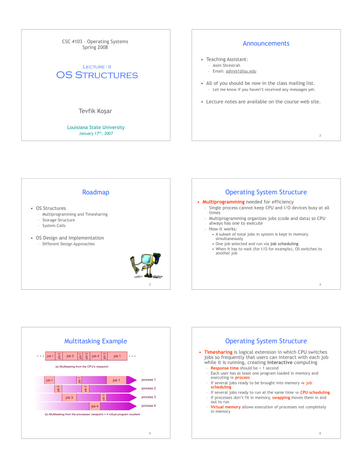 os structures