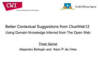 Better Contextual Suggestions from ClueWeb12  Using Domain Knowledge Inferred from The Open Web
