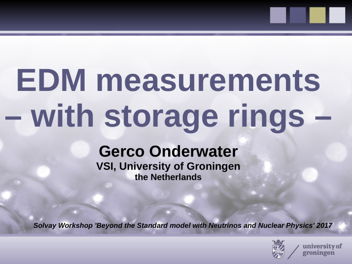 edm measurements with storage rings