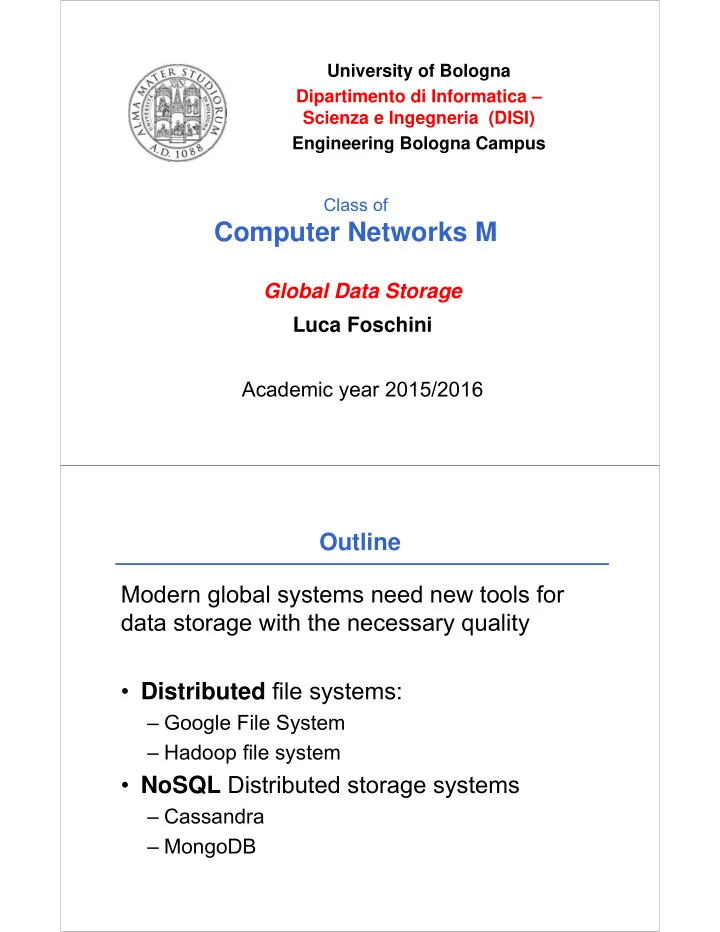 computer networks m