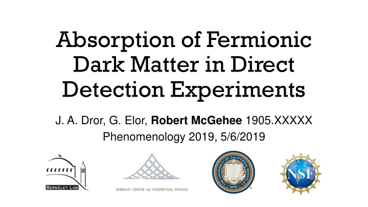 absorption of fermionic dark matter in direct