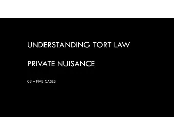 UNDERSTANDING TORT LAW  PRIVATE NUISANCE  03  FIVE CASES  Fontainebleau Hotel Corp v Forty-Five