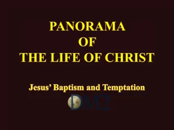 E. Jesus temptation Matthew 4:1  11, Mark 1:12  13, Luke 4:1  13 1. Matthew 4:1