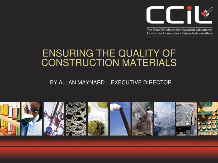 ensuring the quality of construction materials