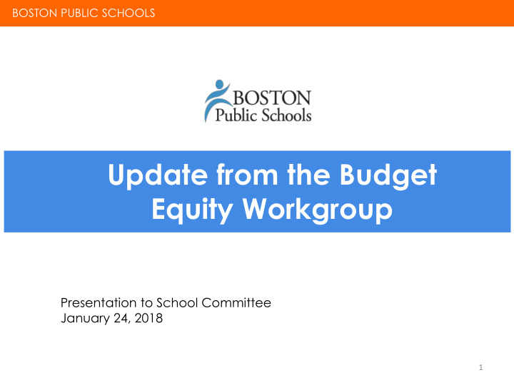 equity workgroup