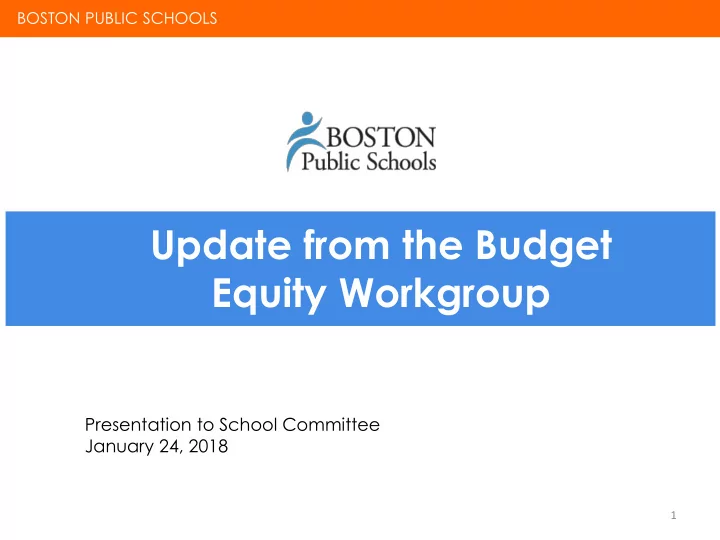 equity workgroup