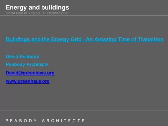 Energy and buildings  Sierra Club of Virginia   13 October 2020  Buildings and the Energy Grid : An