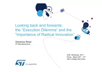 Looking back and forwards:  the Execution Dilemma and the  Importance of Radical