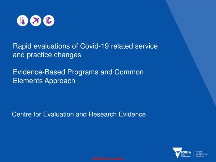 evidence based programs and common