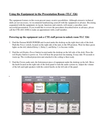 The equipment features in this room present many creative possibilities. Although extensive