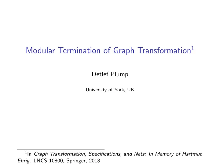 termination