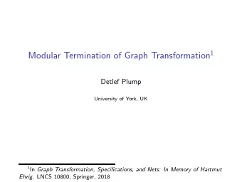 Termination  Impossibility of any infinite sequence G 0  R G 1  R G 2  R . . . given a