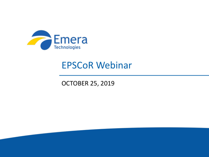 epscor webinar