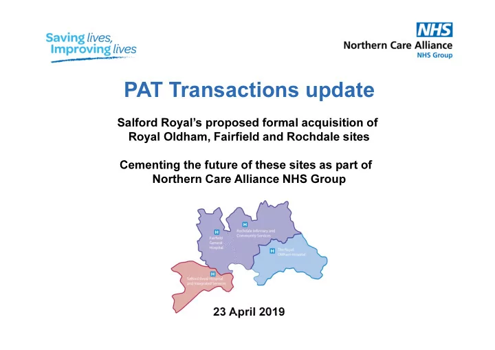 pat transactions update