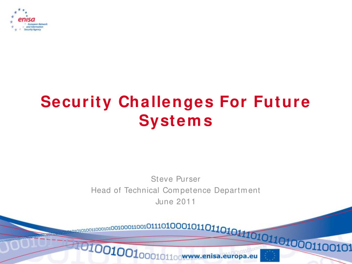 security challenges for future system s