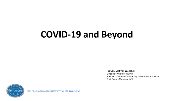 covid 19 and beyond