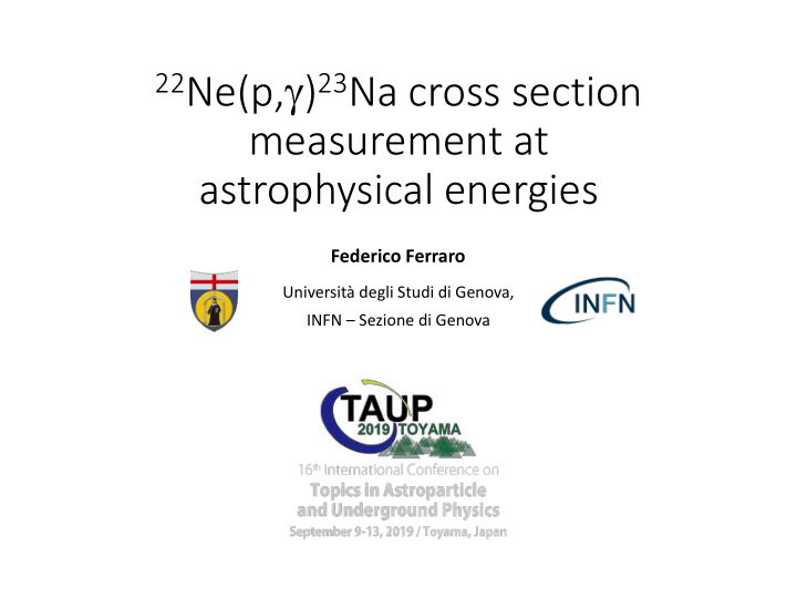 22 ne p 23 na cross section measurement at astrophysical